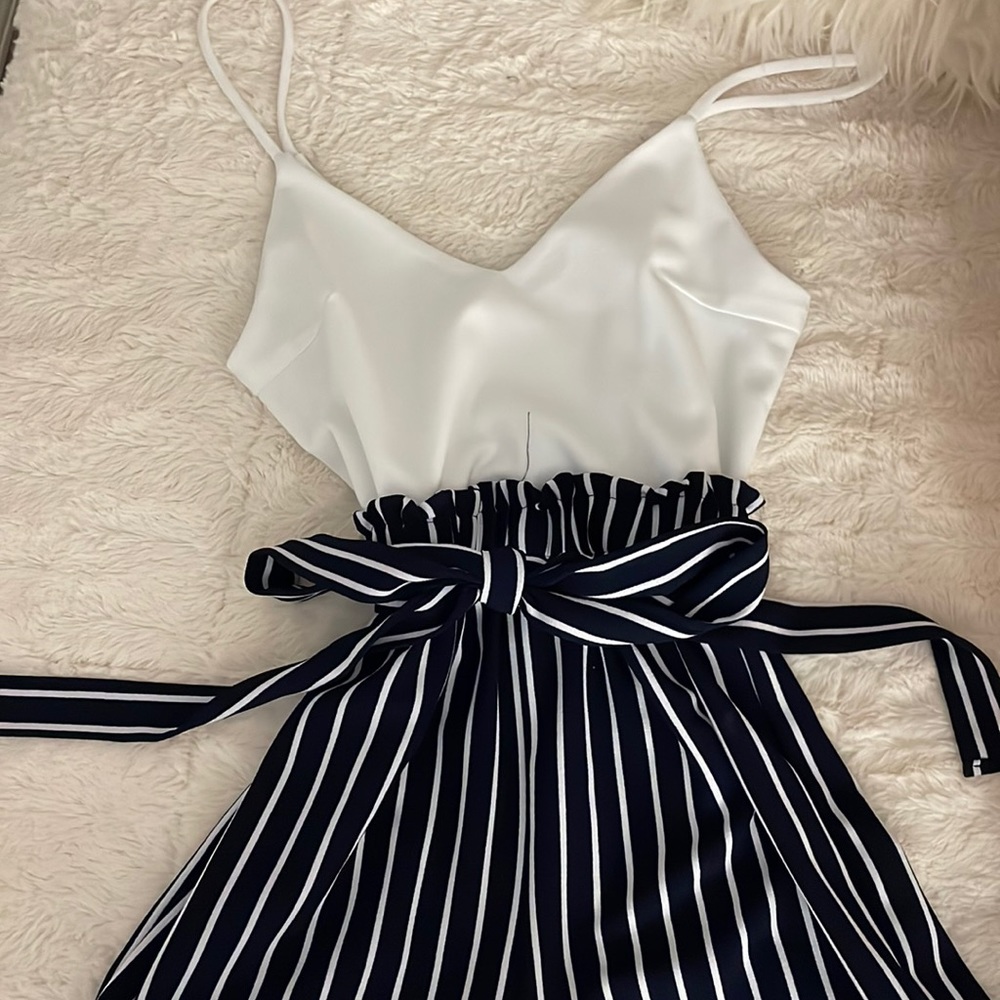 stripped romper
